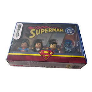 Little People Collector DC Superman Figures Fisher-Price - 4 pc Set Brand New